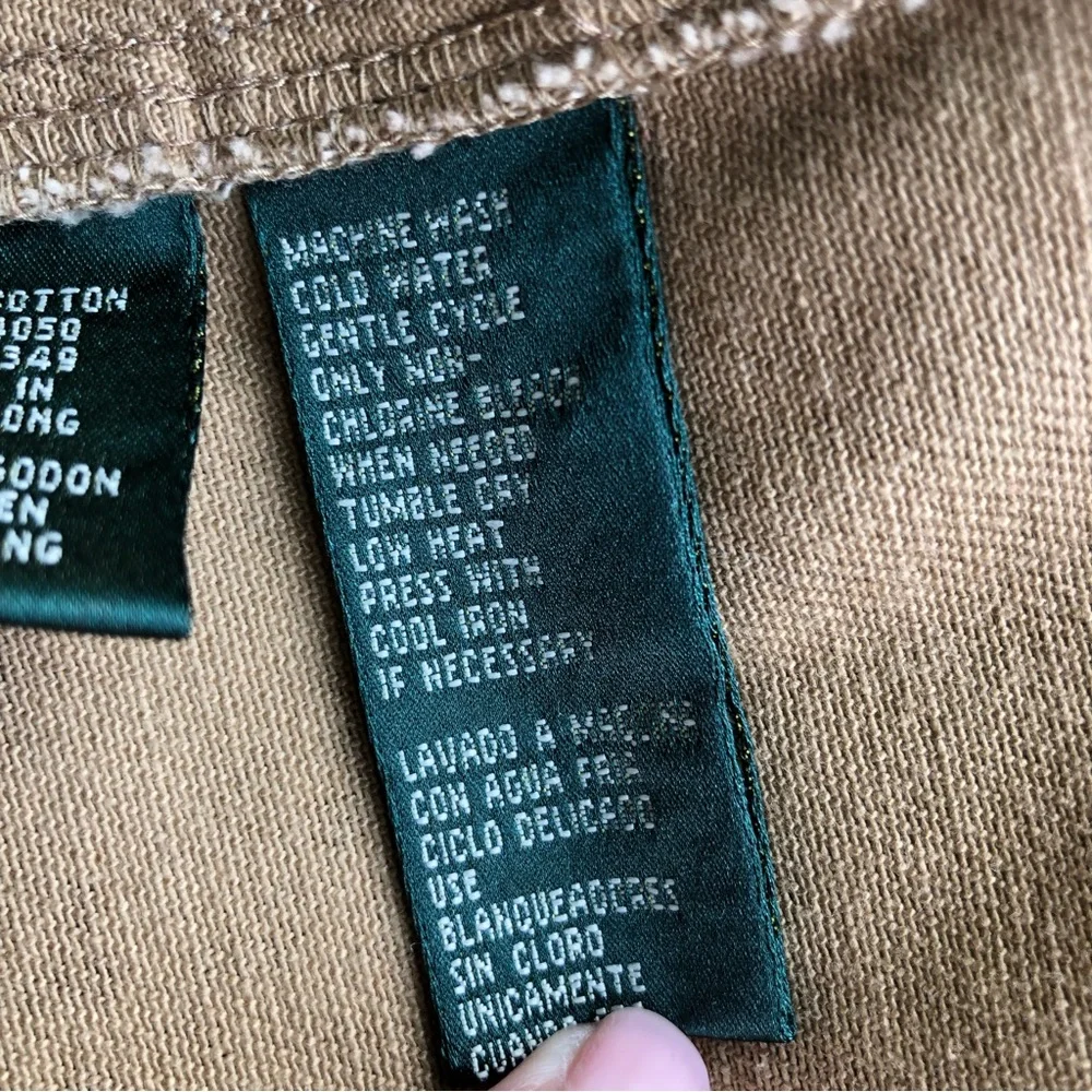 Ralph Lauren Vintage Cotton Canvas Jacket Prairie Country Scenery S - Picture 8 of 12